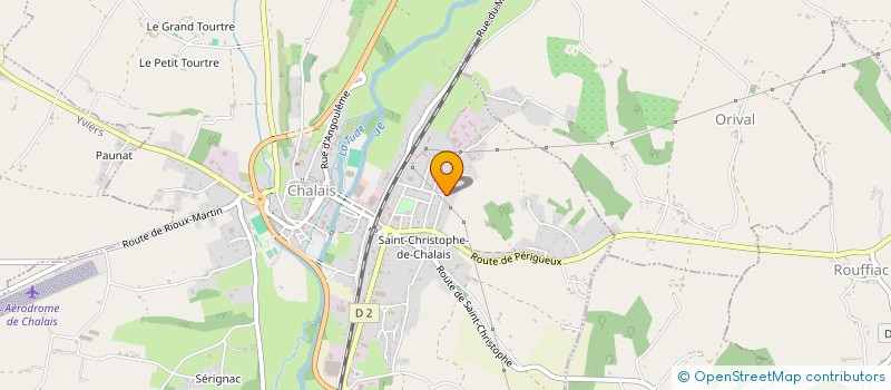 localisation de l'entreprise TRADEX à CHALAIS