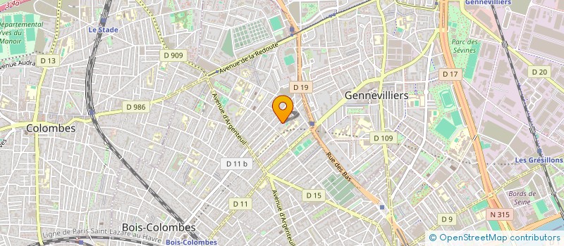 localisation de l'entreprise TRADEX I B C à ASNIERES-SUR-SEINE