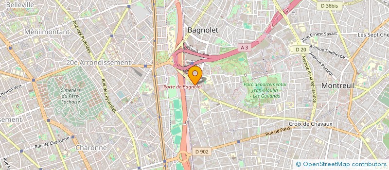 localisation de l'entreprise TRADI CONCEPTS T.C.E. à BAGNOLET