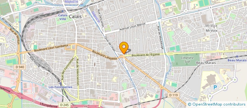 localisation de l'entreprise TRADI CUISINES à CALAIS