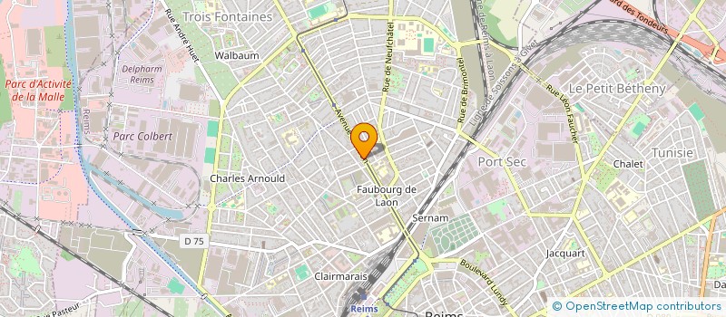 localisation de l'entreprise TRADI-DECOR à REIMS