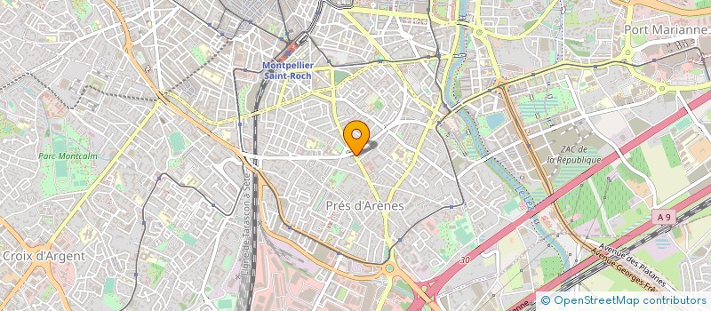 localisation de l'entreprise TRADI FRANCE à MONTPELLIER