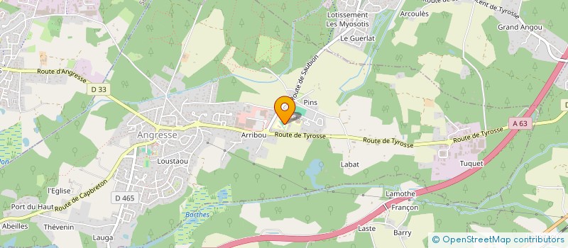 localisation de l'entreprise TRADI HOME  ANGRESSE