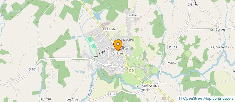 localisation de l'entreprise TRADI MENUISERIE SERRURERIE à ORADOUR-SUR-GLANE
