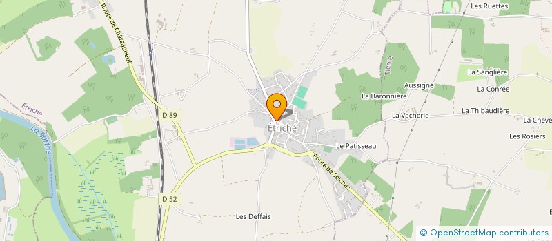 localisation de l'entreprise TRADI MUSIQUE  ETRICHE