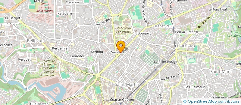 localisation de l'entreprise TRADI OUEST à BREST