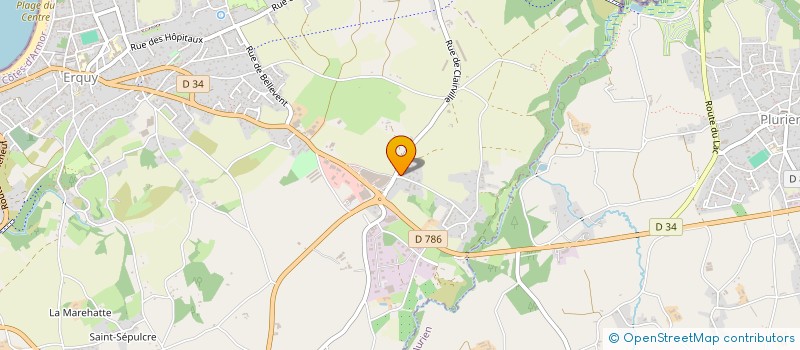 localisation de l'entreprise TRADI-PECHE SA à ERQUY