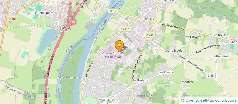 localisation de l'entreprise TRADI'PIERRE  MONTMERLE-SUR-SAONE