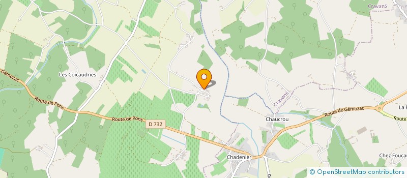 localisation de l'entreprise TRADI PLATRE SARL à SAINT-ANDRE-DE-LIDON