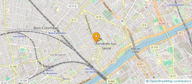 localisation de l'entreprise TRADI SPA  ASNIERES-SUR-SEINE