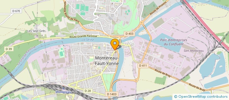 localisation de l'entreprise TRADI STYLE  MONTEREAU-FAULT-YONNE