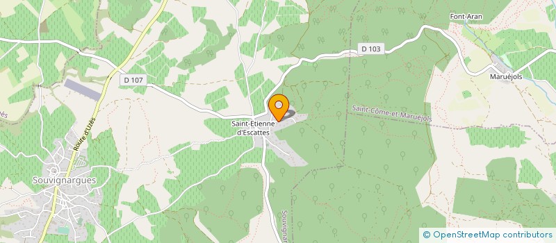 localisation de l'entreprise TRADI'SUD CHARPENTE  SOUVIGNARGUES