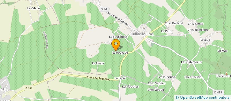 localisation de l'entreprise TRADI TECK ENVIRONNEMENT à JUILLAC-LE-COQ