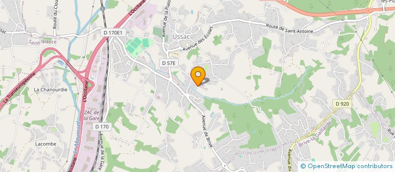 localisation de l'entreprise TRADI'WOOD IMMO  USSAC