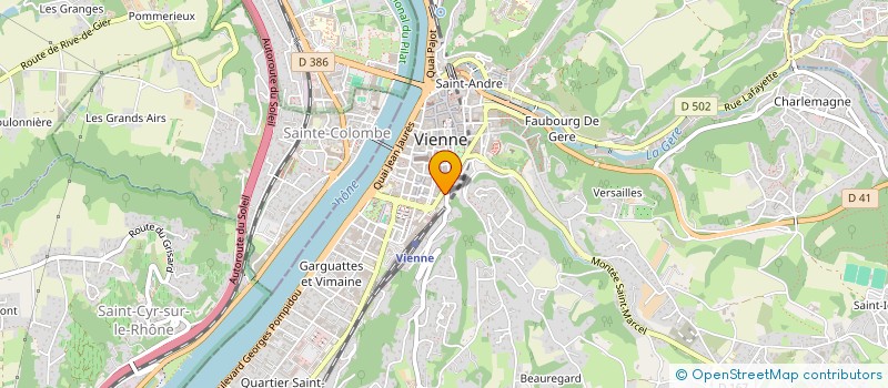 localisation de l'entreprise TRADIBAT à VIENNE
