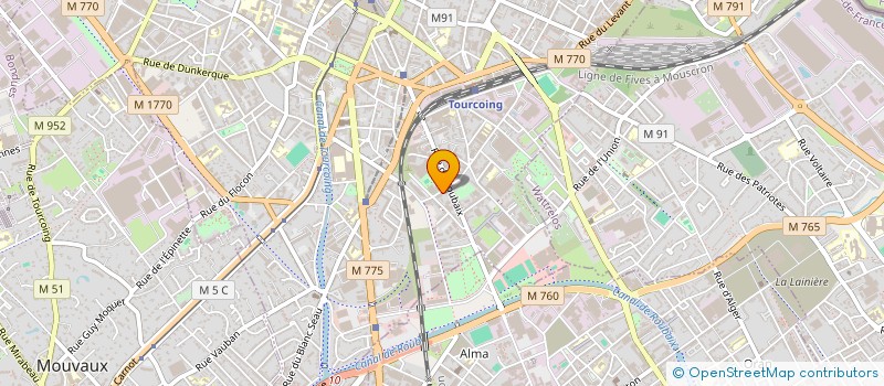 localisation de l'entreprise TRADIBAT  TOURCOING