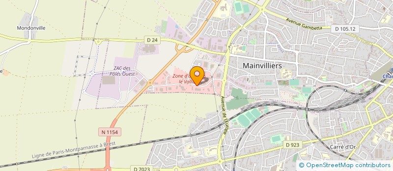 localisation de l'entreprise TRADIBEAUCE à MAINVILLIERS