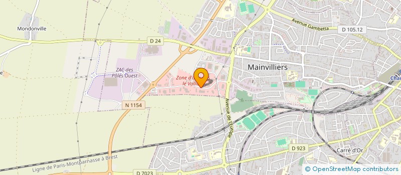 localisation de l'entreprise TRADIBEAUCE LOGISTIQUE à MAINVILLIERS