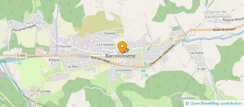 localisation de l'entreprise TRADICE à BARCELONNETTE