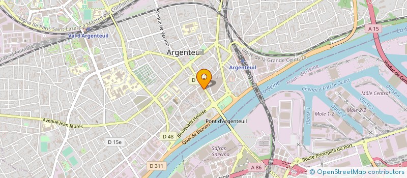 localisation de l'entreprise TRADIGROS  ARGENTEUIL