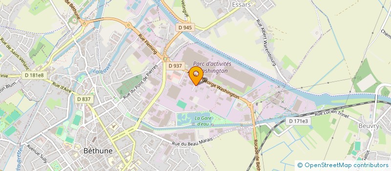 localisation de l'entreprise TRADIHOMES PATRIMOINE  BETHUNE