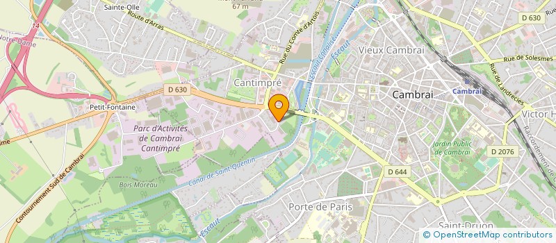 localisation de l'entreprise TRADILINGE à CAMBRAI