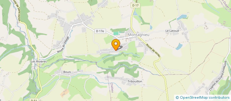 localisation de l'entreprise TRADILOR à MONTAGNIEU