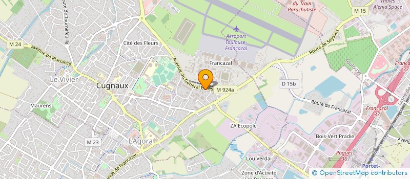 localisation de l'entreprise TRADIMATERIAUX à CUGNAUX