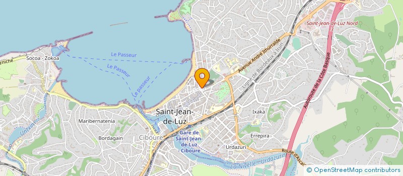 localisation de l'entreprise TRADIMEX à SAINT-JEAN-DE-LUZ