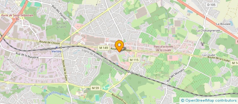 localisation de l'entreprise TRADIMMO PROMOTION  VERTOU