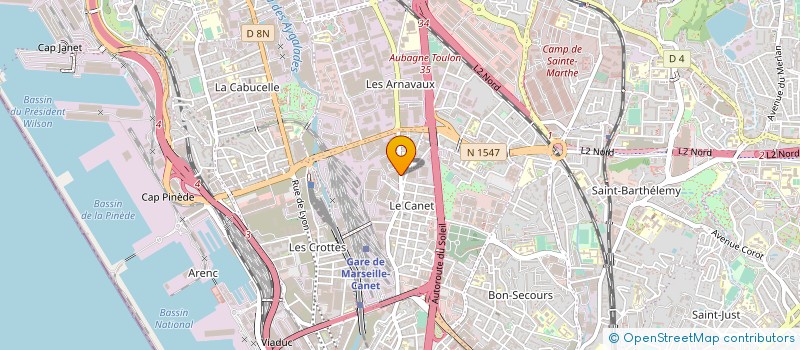 localisation de l'entreprise TRADING NEGOCE à MARSEILLE