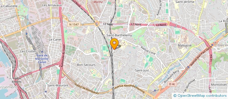 localisation de l'entreprise TRADING NEGOCE à MARSEILLE