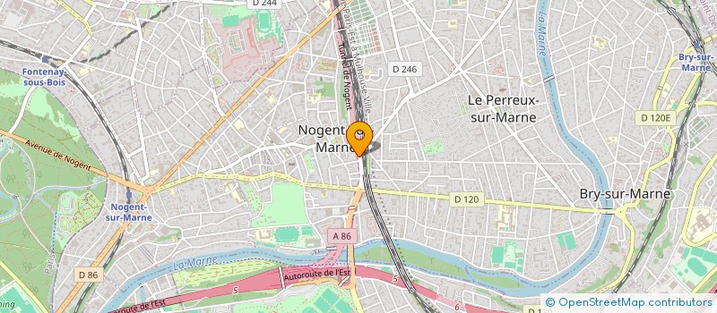 localisation de l'entreprise TRADIS à NOGENT-SUR-MARNE