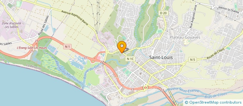 localisation de l'entreprise TRADISION KREOL à SAINT-LOUIS