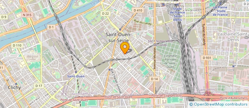 localisation de l'entreprise TRADISOL à SAINT-OUEN-SUR-SEINE