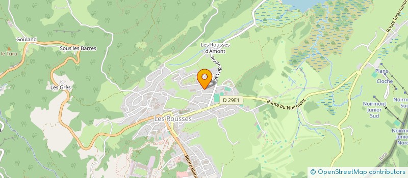 localisation de l'entreprise TRADITECH  LES ROUSSES