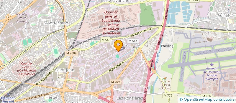 localisation de l'entreprise TRADITEX à CLERMONT-FERRAND