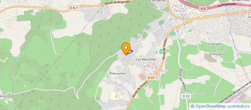 localisation de l'entreprise TRADITION COURTAGE à LE LUC