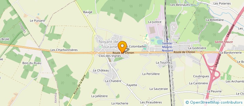 localisation de l'entreprise TRADITION FUNERAIRE  SAINTE-MAURE-DE-TOURAINE