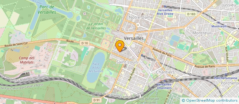 localisation de l'entreprise TRADITION RAVALEMENT RENOVATION à VERSAILLES