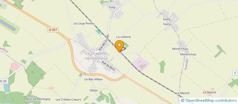 localisation de l'entreprise TRADITION TOITURE  LA CHAPELLE-VENDOMOISE