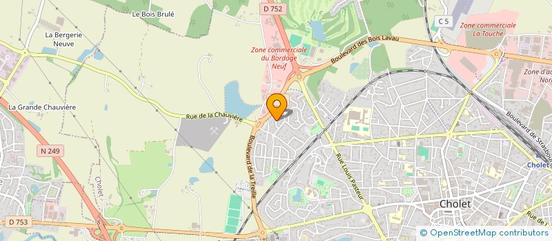localisation de l'entreprise TRADITIONS ET BATIMENTS DE L'OUEST à LONGJUMEAU