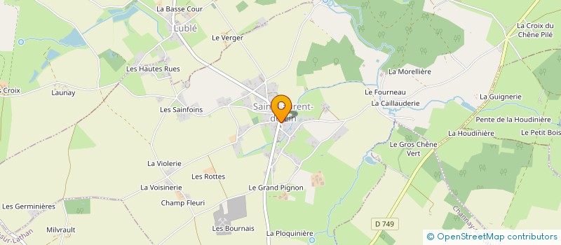 localisation de l'entreprise TRADITIONS ET LOISIRS  SAINT-LAURENT-DE-LIN