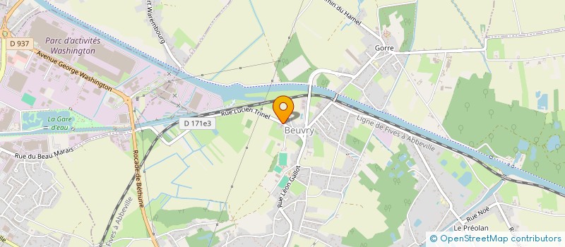 localisation de l'entreprise TRADITOIT à BEUVRY