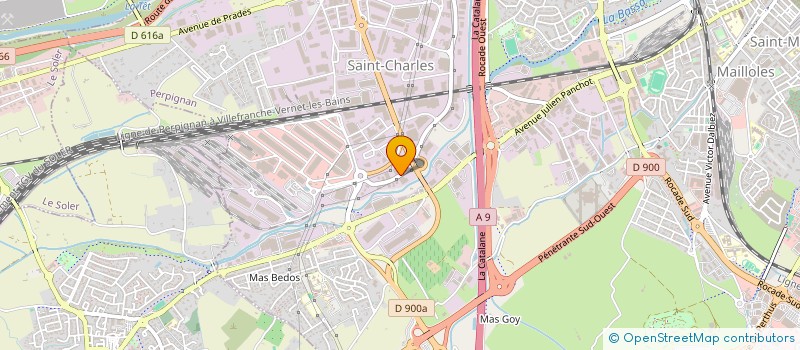 localisation de l'entreprise TRADIVERT à PERPIGNAN
