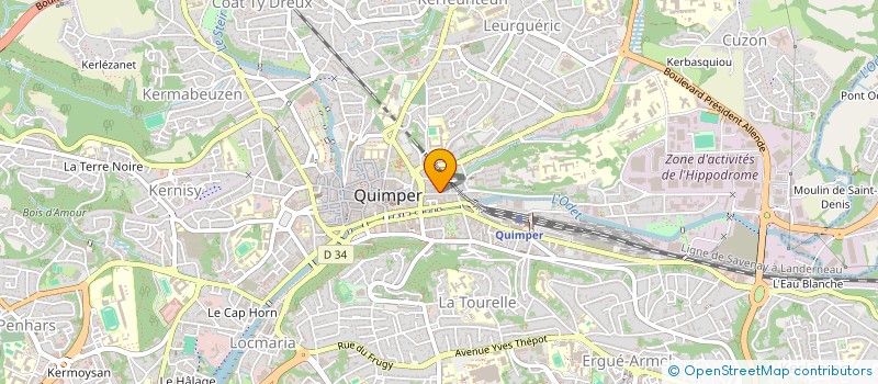 localisation de l'entreprise TRADUCTION GRAFIK à QUIMPER