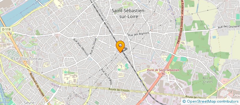 localisation de l'entreprise TRADUTEMA  SAINT-SEBASTIEN-SUR-LOIRE