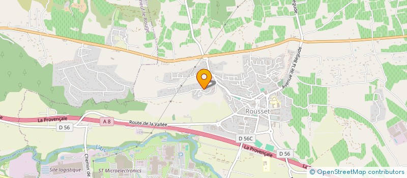localisation de l'entreprise TRADY à ROUSSET
