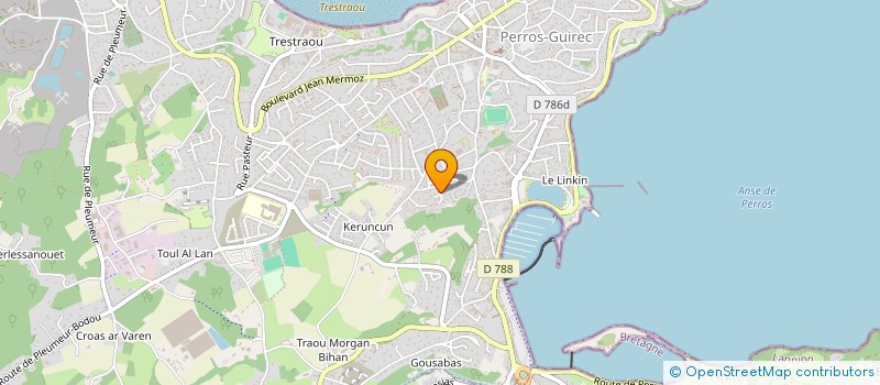 localisation de l'entreprise TRAEZH BREIZH - SABLE & BRETON  PERROS-GUIREC