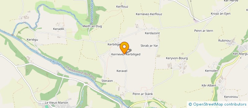 localisation de l'entreprise TRAFDAM à CHATEAUNEUF-DU-FAOU